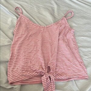 Pink Striped Women's Top